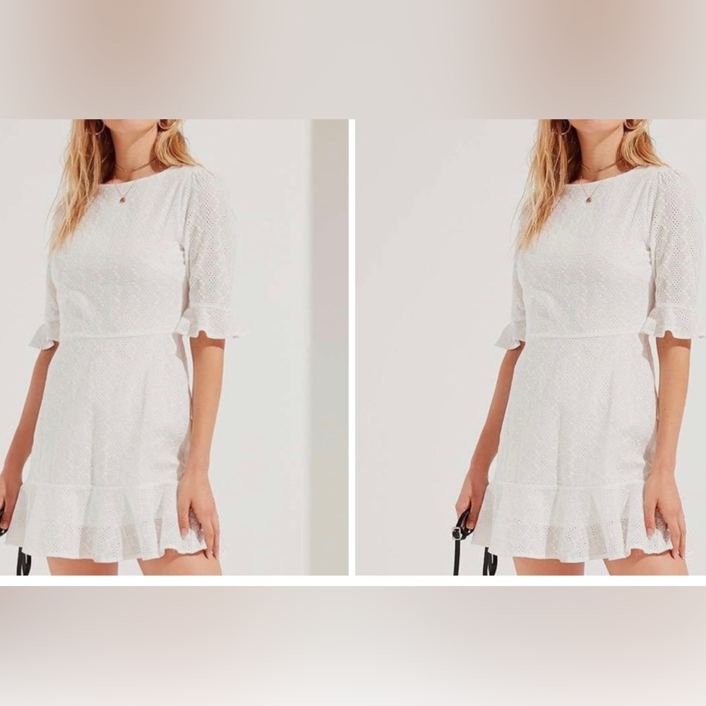 Urban outfitters white eyelet dress